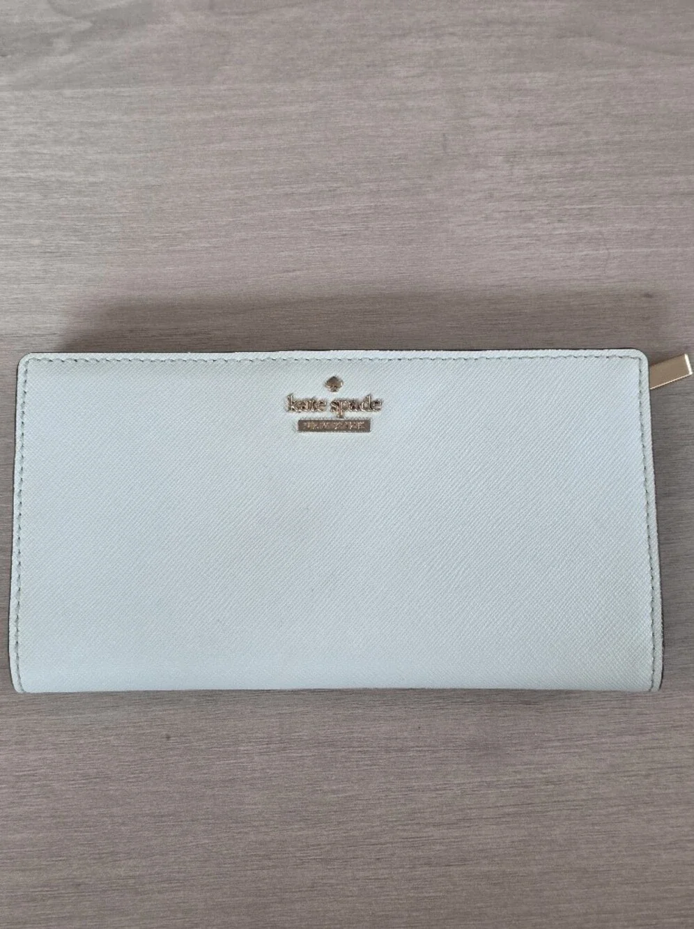 kate spade New York Light Blue Zip Wallet